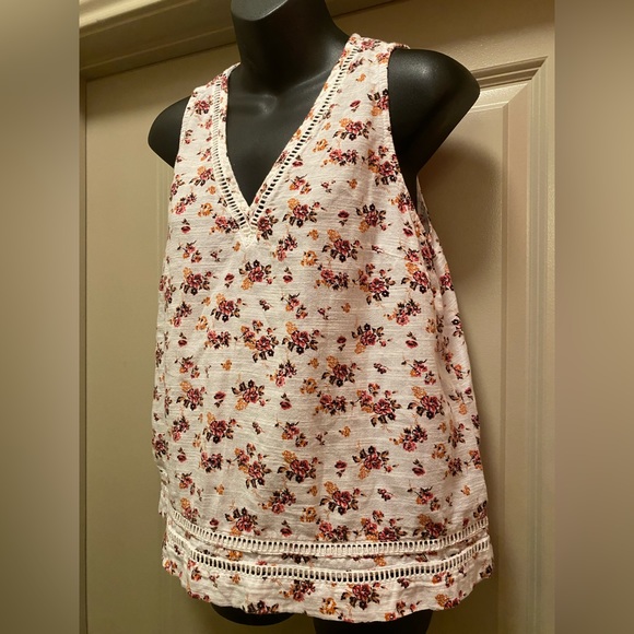 CASLON Floral Tank Top size M - Picture 5 of 12